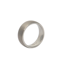 Anel Plain Grey Em Metal - Prata