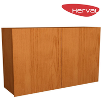 Armário Aéreo de Cozinha 2 Portas Herval Roma, Freijó 120 cm