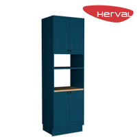 Torre-Quente para Cozinha 4 Portas Herval Liz, Azul 70 cm