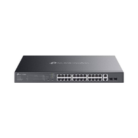 Switch Gerenciável 28 Portas TP-Link ES228GMP C/24 Portas POE+ C/2 Slots SFP
