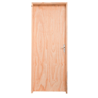 Kit Porta de Madeira Pinus Grantok M14 Interna, Abertura à Esquerda 213x86 cm