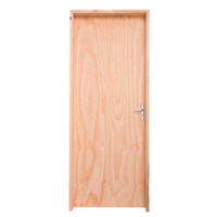 Kit Porta de Madeira Pinus Grantok M12 Interna, Abertura à Esquerda 213x86 cm
