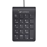 Teclado Númerico C3Tech USB KN-12BK - Preto