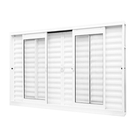 Janela de Aço Ramassol Qualitysol Veneziana 430912, Branco, 200 x 100 cm