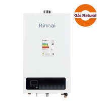 Aquecedor de Água Gás Natural Rinnai E15, 15 Litros, Exaustão Forçada
