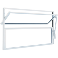 Janela de Alumínio Basculante Ramassol Slim 63101, Branco, 60 x 40 cm