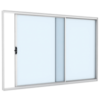 Janela de Correr Vitrô de Alumínio Ramassol Slim Modular 41130, Branco, 150 x 100 cm