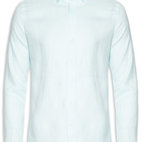 Camisa Masculina Linho - Azul
