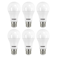 Kit 6 Lâmpadas LED Bulbo Taschibra 6500K, Branca 15W Bivolt