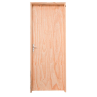 Kit Porta de Madeira Pinus Grantok M12 Interna, Abertura à Direita 213x96 cm