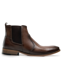 Bota Masculina Chelsea Couro - Marrom