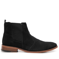 Bota Masculina Chelsea Camurça - Preto