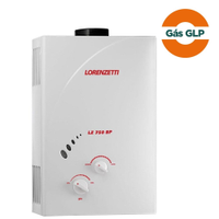 Aquecedor de Água Gás GLP Lorenzetti LZ 750BP, 7 Litros, Exaustão Natural