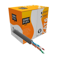 Cabo de Rede Furukawa Soho Plus U/UTP CMX 24AWG CAT6 305m Cinza - 23400200