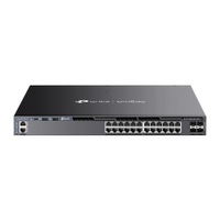 Switch Gerenciável TP-Link TL-SG6428XHP L3 POE+ 24 Portas C/ 4 Slots SFP+ 10Gbps