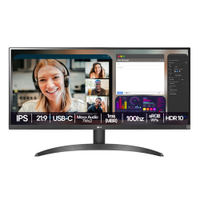 Monitor UltraWide LG 29' FHD 100Hz IPS HDMI DP - 29WQ500B-B