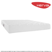 Colchão King Herval Espuma D45 Bordado Top D45 New, 21x193x203 cm