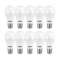 Kit 10 Lâmpadas LED Bulbo Taschibra 6500K, Branca 15W Bivolt