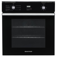 Forno de Embutir Elétrico Brastemp 84 Litros BOC84AE, Timer Touch, Preto, 220 Volts