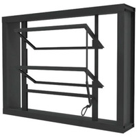 Janela de Aço Ramassol Romex Basculante 970447, Cinza 40 x 40 cm