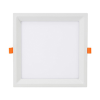 Painel Plafon LED de Embutir 17 cm Taschibra Lux Recuado Quadrado 18W, Luz Branca 6500K