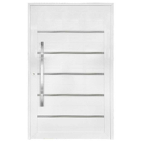 Porta Pivotante Ramassol Alumínio, Abertura à Direita, Branco 215 x 125 cm