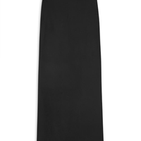 Saia Midi Crepe Recorte - Preto