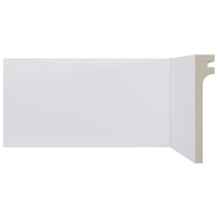 Rodapé de Poliestireno Santa Luzia 27856 Branco, 11 x 240 x 2 cm