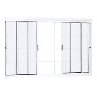 Janela de Correr Aço Vitrô Ramassol com grade UnicSol 1016120 Branco, 120 x 100 cm