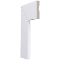 Guarnição Poliestireno Santa Luzia Branco, 7 cm - 21658