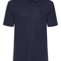 Polo Masculina Pima Piquet - Azul
