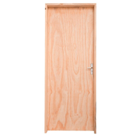 Kit Porta de Madeira Pinus Grantok M14 Interna, Abertura à Esquerda 213x96 cm
