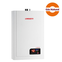 Aquecedor de Água Gás Natural Lorenzetti LZ2300DE, 23 Litros, Exaustão Forçada