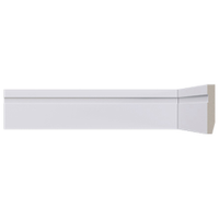 Rodapé de Poliestireno Santa Luzia 21655 Branco, 5 x 240 x 0,8 cm