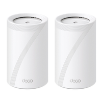 Kit 2 Roteador TP-Link DECO BE65 Mesh BE11000 Wi-Fi 7 Tri-Band BE11000 2.5Gbps