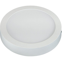 Painel Plafon LED de Sobrepor 17 cm Taschibra Redondo 12W, Luz Branca 6500K