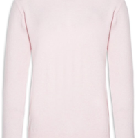 Suéter Masculino Gola Redonda Cashmere - Rosa