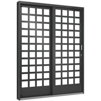 Porta de Correr Ramassol Fortsol Aço, Abertura à Direita, Cinza, 215 x 160 cm