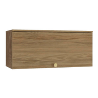 Armário Aéreo de Cozinha Kappesberg 1 Porta Botanic, Nogueira 80 cm
