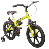 Bicicleta Infantil Aro 16 TK3 Track Dino, Amarelo Neon