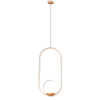 Luminánia Pendnete Metaldomado Sole Oval 40W, Dourado