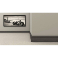 Rodapé de PVC Plasbil Nobre Preto, 10 x 240 x 1,5 cm