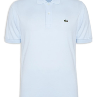 Polo Masculina Slim Fit L.12.12 Em Piquet De Algodão - Azul