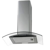 Coifa de Parede Fischer Fit Vidro Curvo Inox 60 cm, 220 Volts