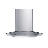 Coifa De Parede Consul 60cm Inox 4 Bocas Com Design Em Vidro E Aviso Lavar Filtro - Cap60ar 110V