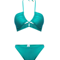 Top biquíni Trançado Ostra - Verde