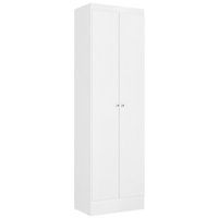 Sapateira e Armário Multiuso 2 Portas THB Space Branco, 55 cm
