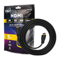 Cabo ELG HDMI 2.0 3D 2,5m Preto - HD4K25