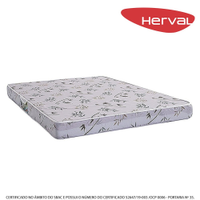 Colchão Viúva Herval Espuma D28 Bordado St. Louis, 14x128x188 cm
