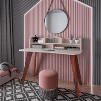 Escrivaninha 3 Nichos Artely Sofia, Cedro Off White